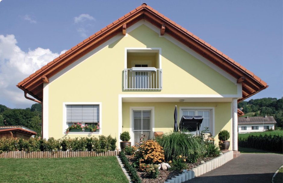 Покраска фасада дома