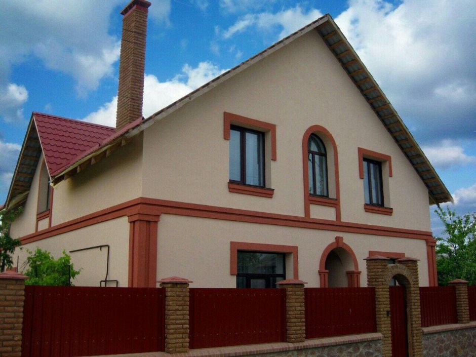 Покраска фасада дома