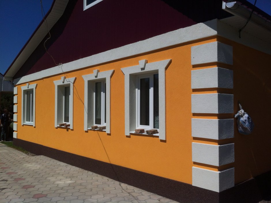 Варианты покраски фасада