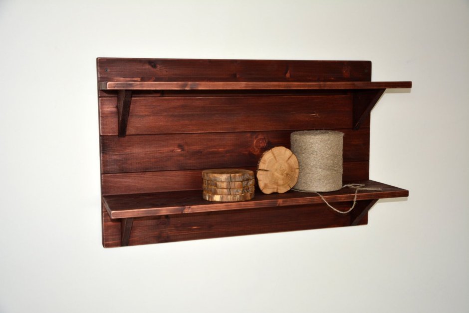 Rustic Wooden Wall Shelves
