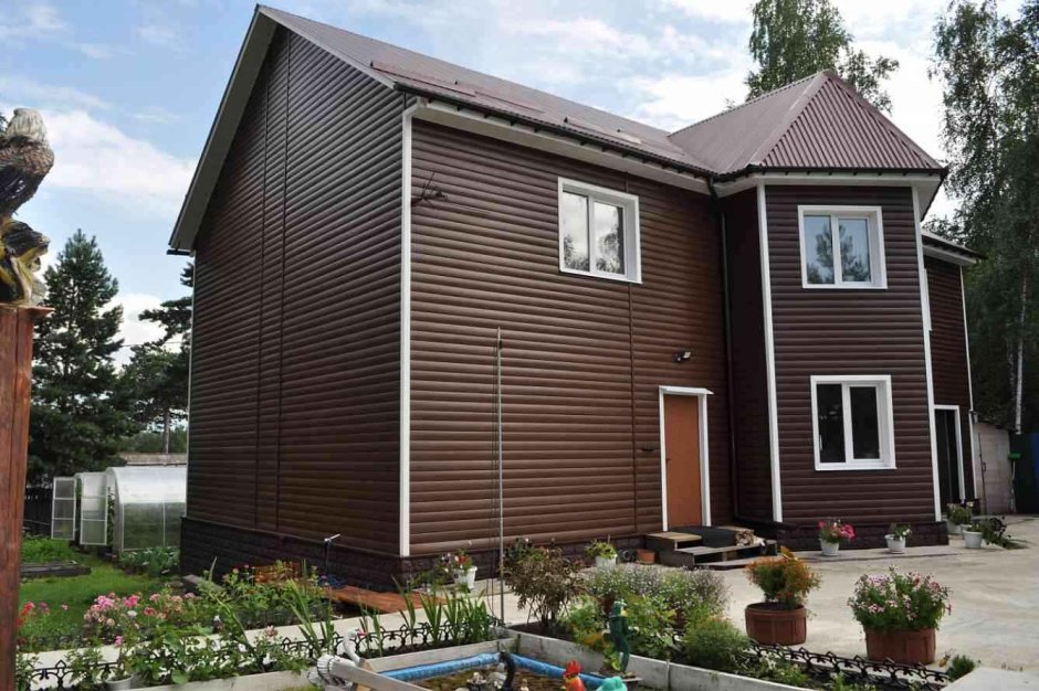 Сайдинг FINEBER Blockhouse могано