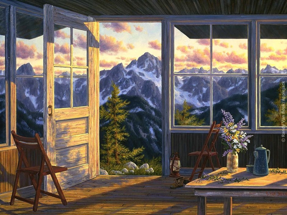 Randy van Beek картины зима