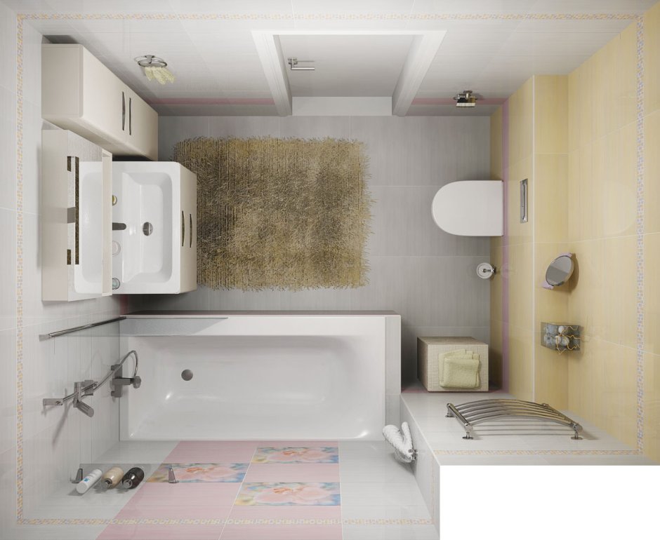 Санузел 6 кв м Kerama Marazzi