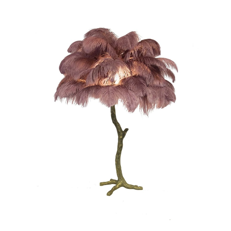 A Modern Grand Tour Mini Feather Lamp