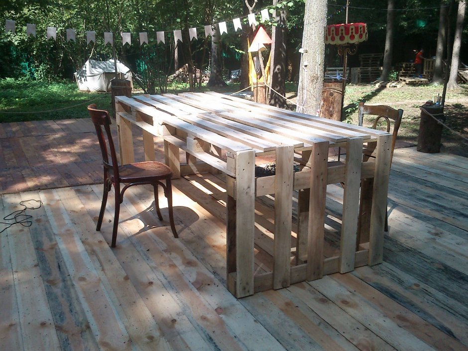 Уличные столы из Палето