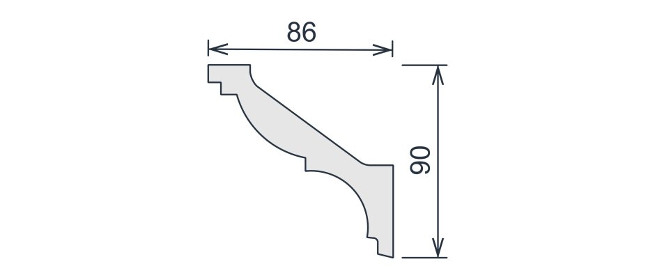 Карниз потолочный 155s-937