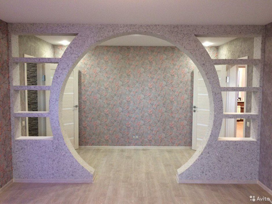 Фигурные арки из гипсокартона