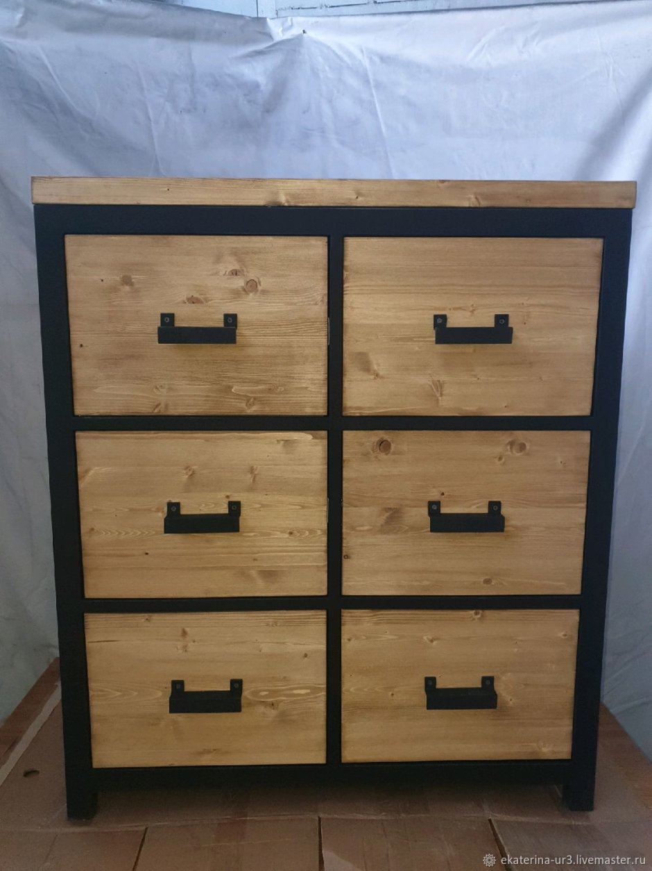 Комод лофт 3 Drawers дуб натур