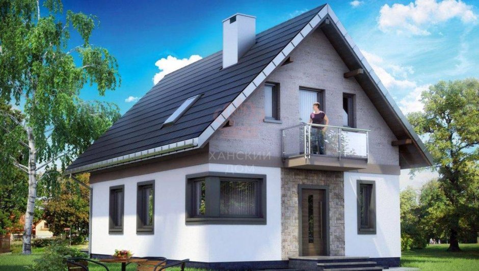 Дом из газобетона 8х11