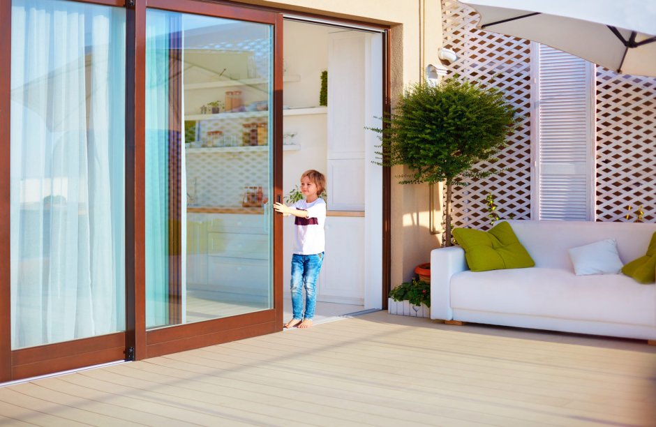 Kids Play Sliding Glass Door