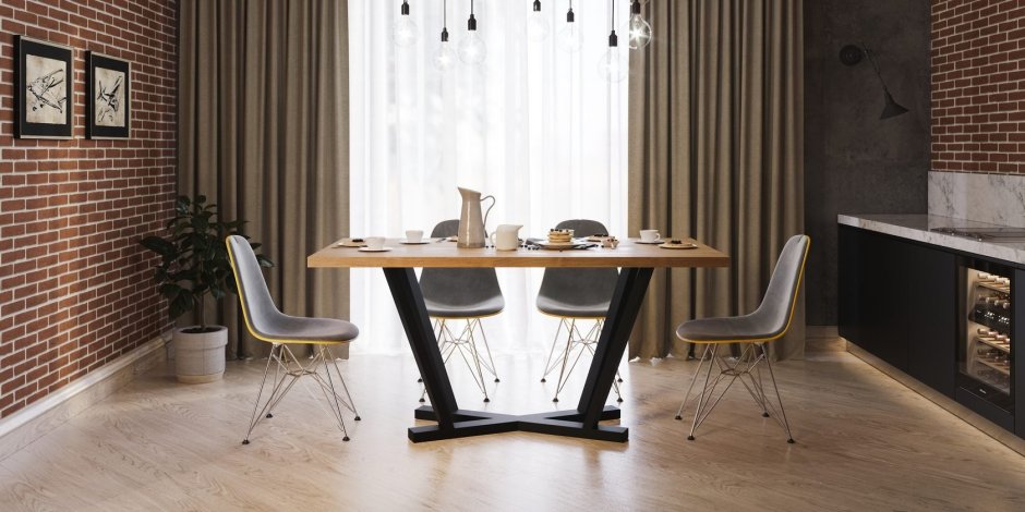 Стол обеденный Loft Vesta 8 каньон