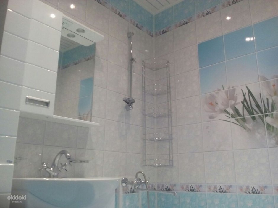 Панель ПВХ Крокус лазурь