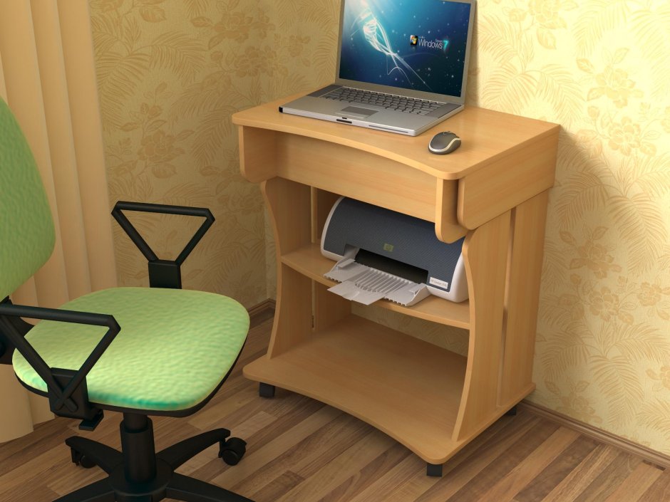 Маленький компьютерный столик для ноутбука