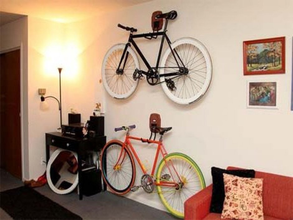 Хранение велосипедов на стене