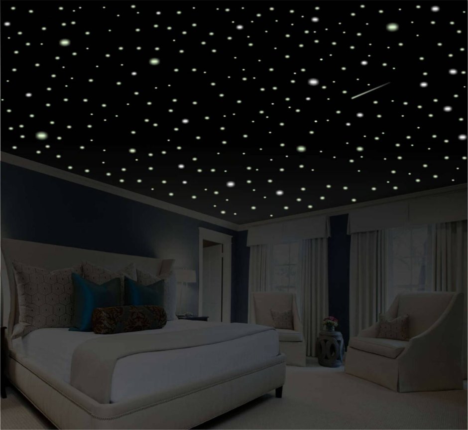 Звездное небо потолок в квартире