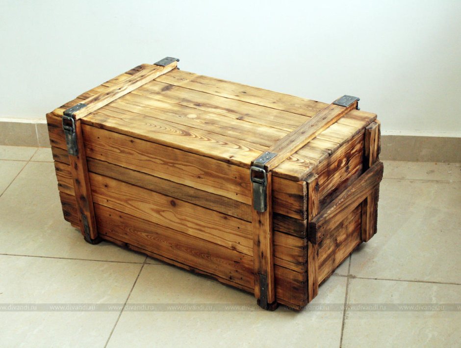 Деревянный ящик лофт