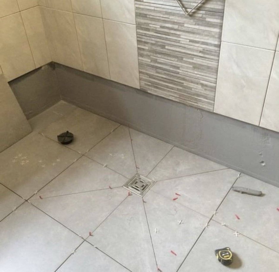 Душевая плита с трапом под укладку плитки «Radaway» 5dk1708/5k01 170/80