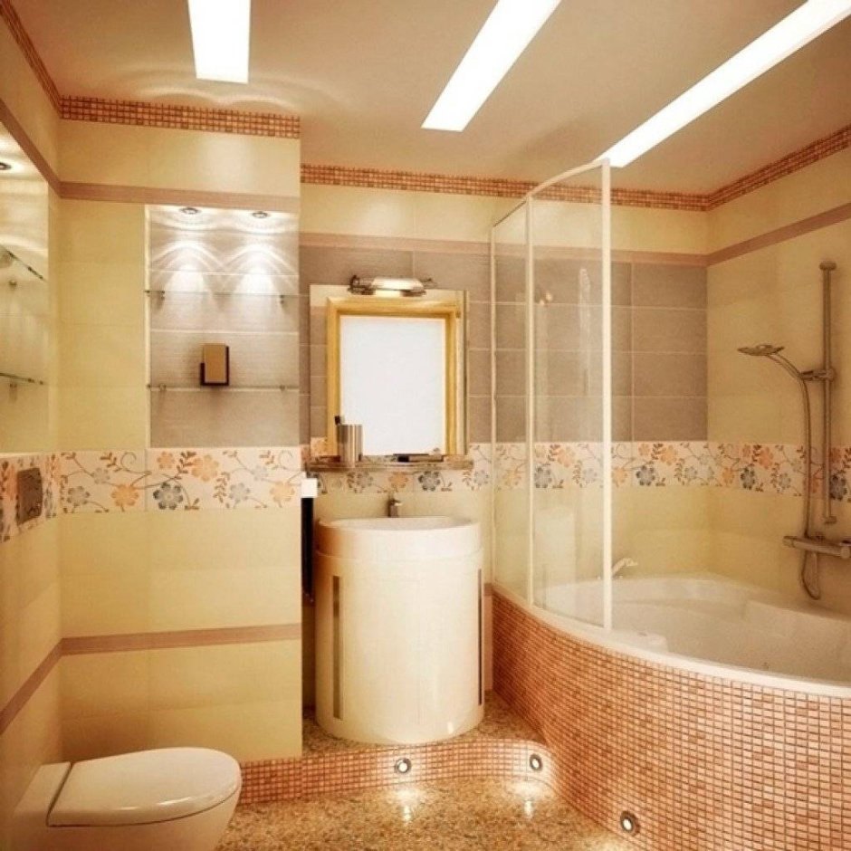 Отделка ванной комнаты плиткой