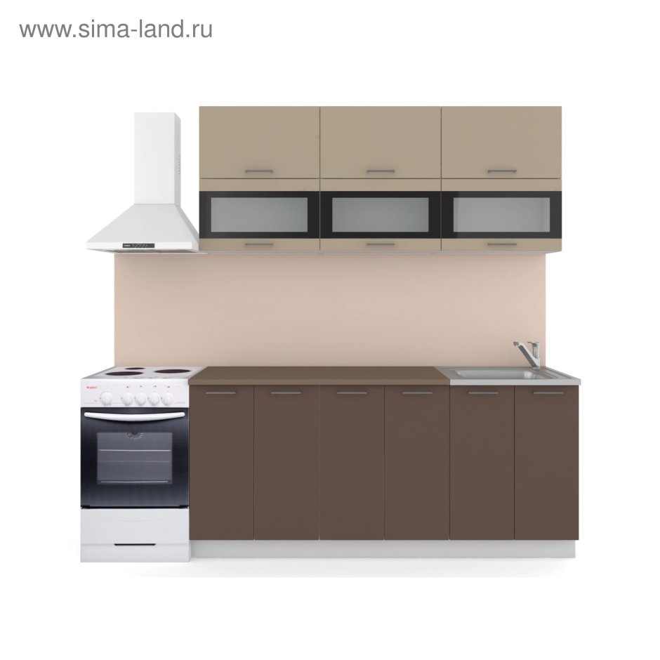 Кухня латте 3200х1400