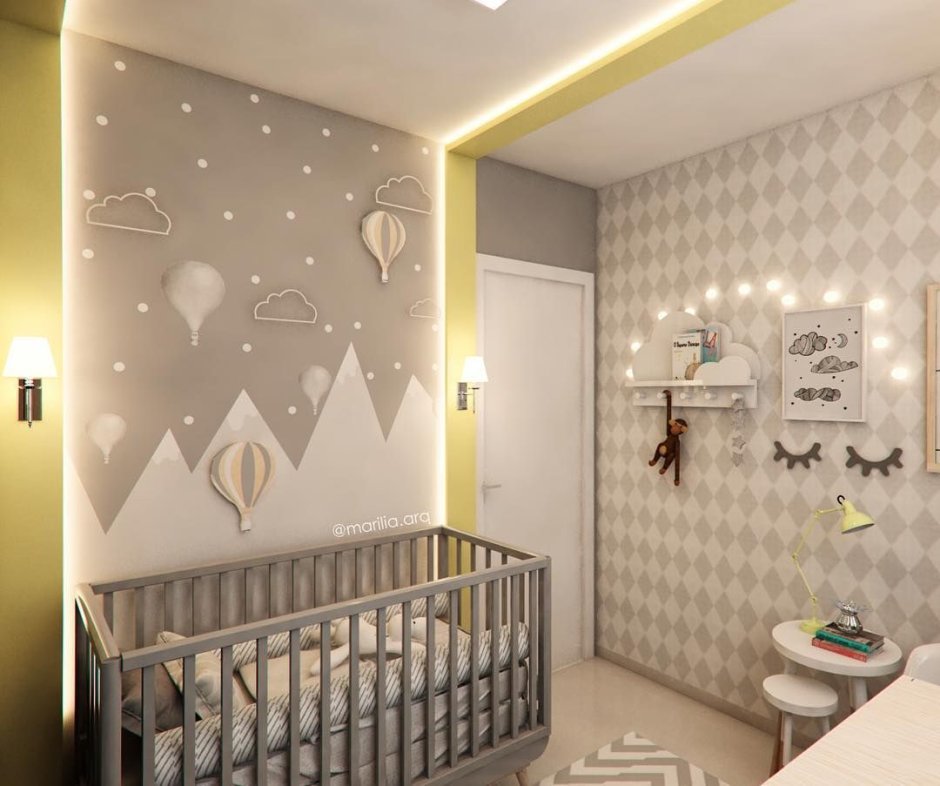 Проект комнаты для новорожденного