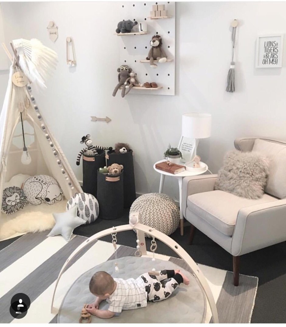 Современная детская комната для малыша