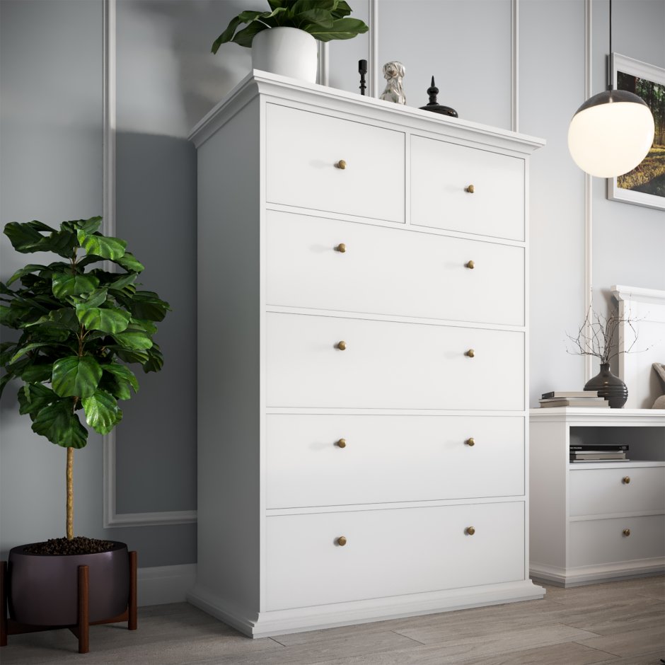 Комод белый лазурит