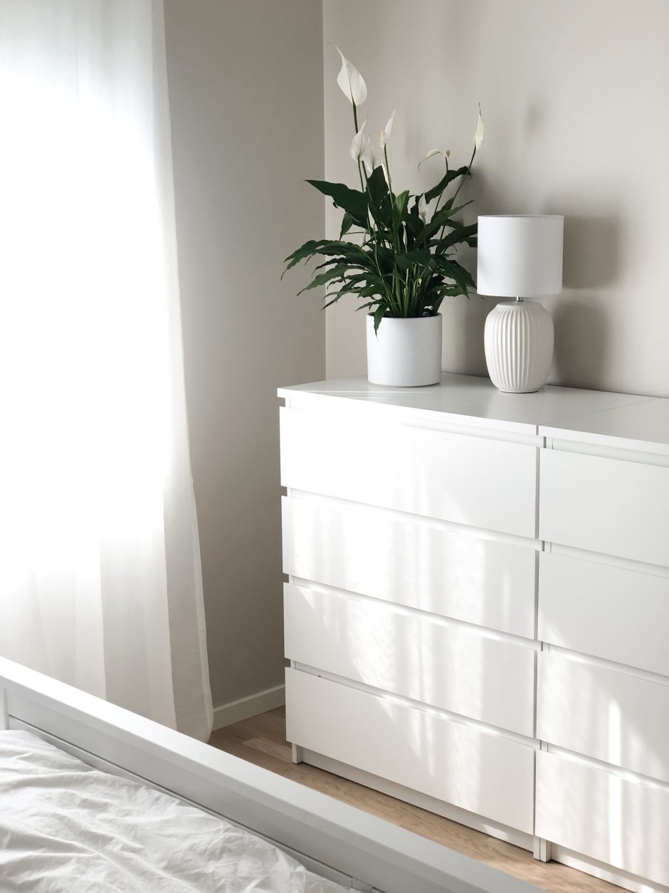 Икеа комод МАЛЬМ белый
