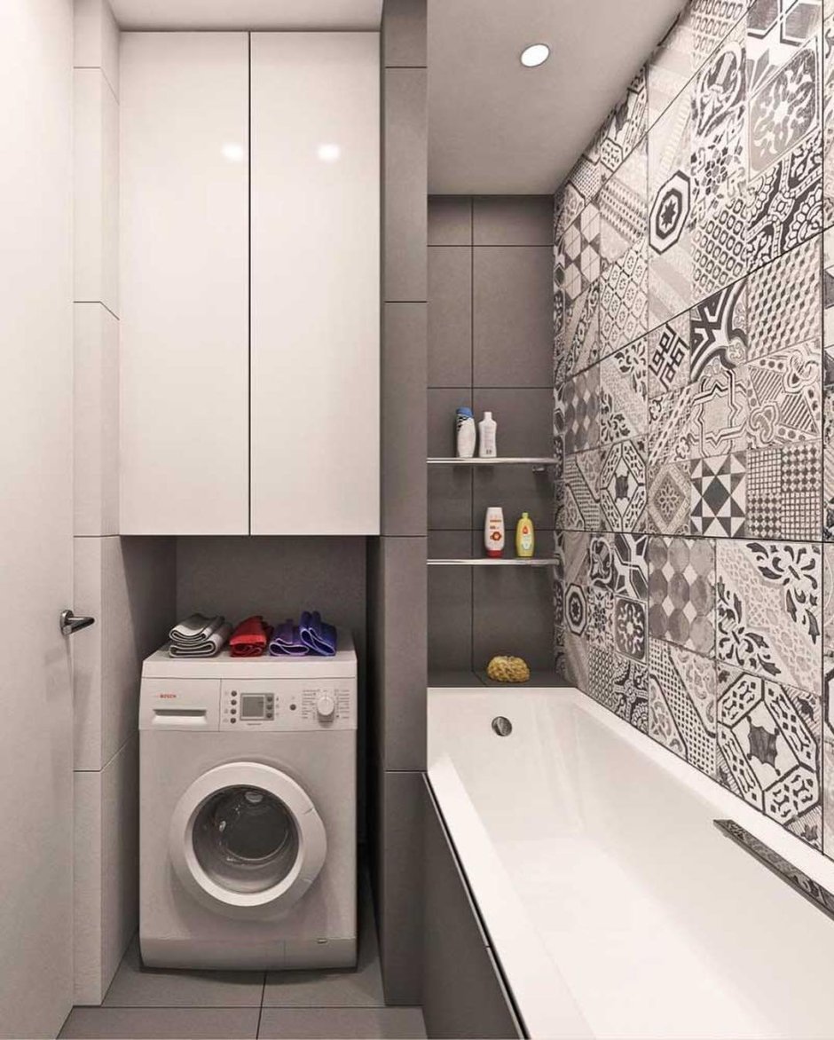 Ванная 3м со стиральной машиной