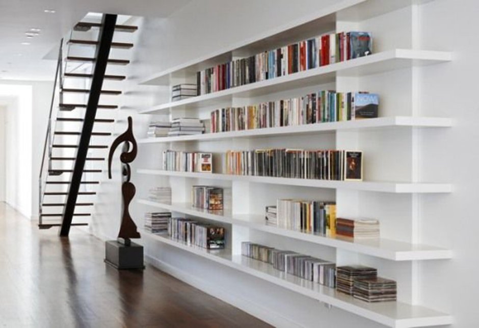 Красивые книжные стеллажи