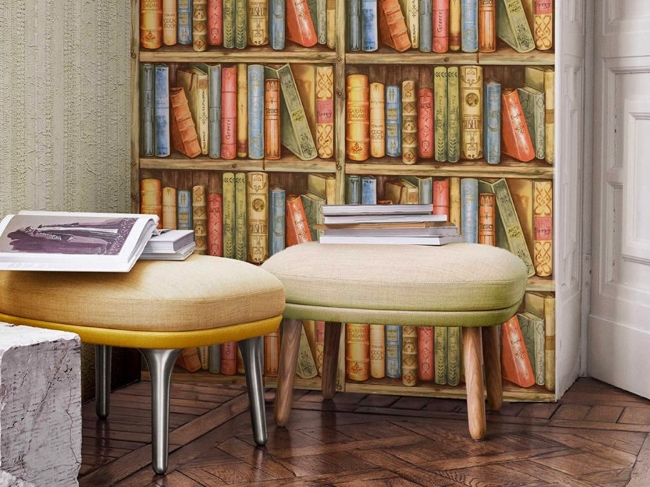 Стена с книгами