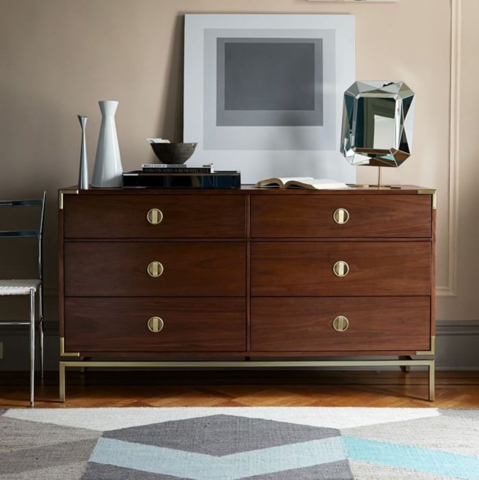 Walnut Modern Chest of Drawers Bedside Table wardr