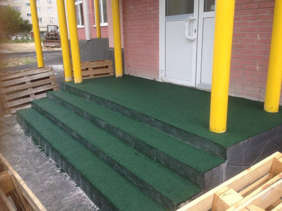 Покрытие для крыльца из резиновой крошки