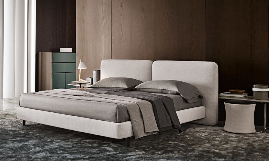 Итальянская кровать Tatlin-Cover фабрики Minotti