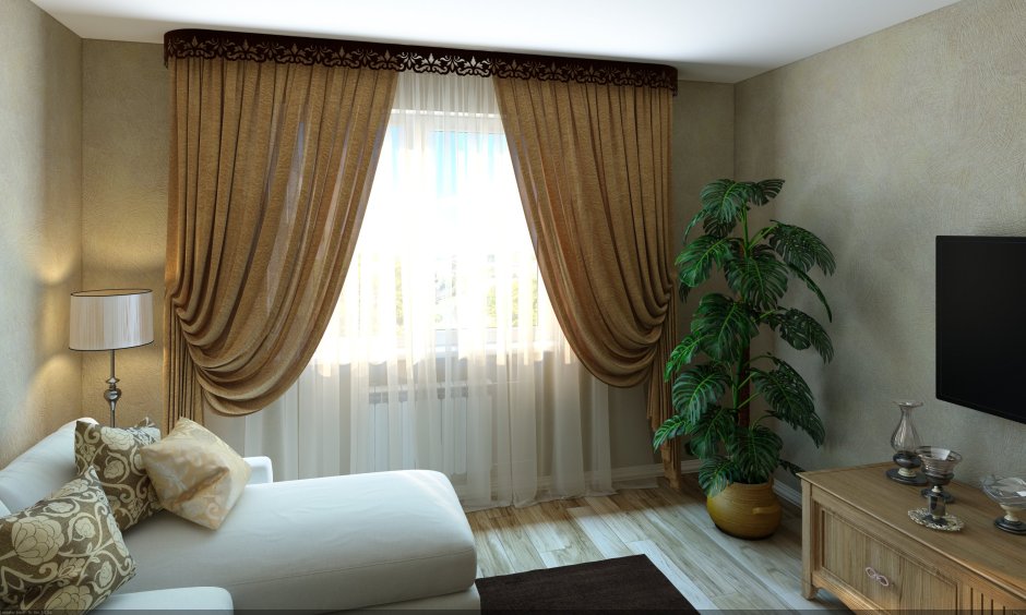 Карниз для штор в гостиную