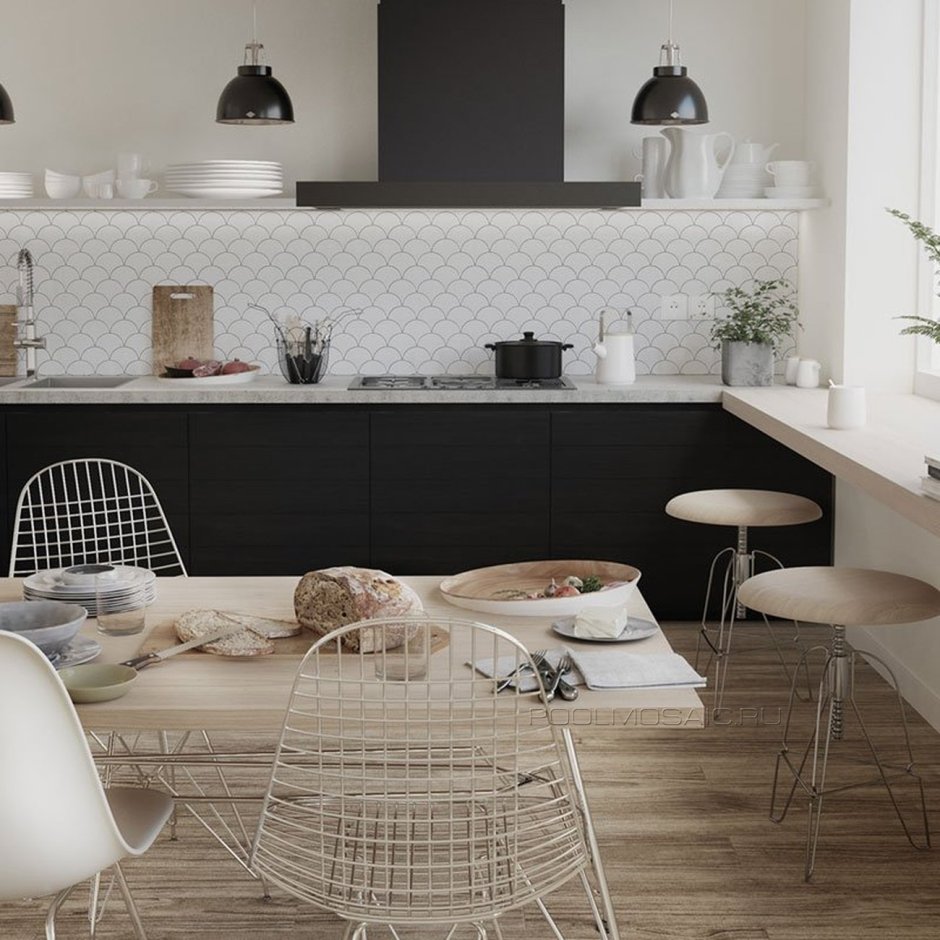 Мозаика керамическая Starmosaic homework Hexagon Carrara Matt