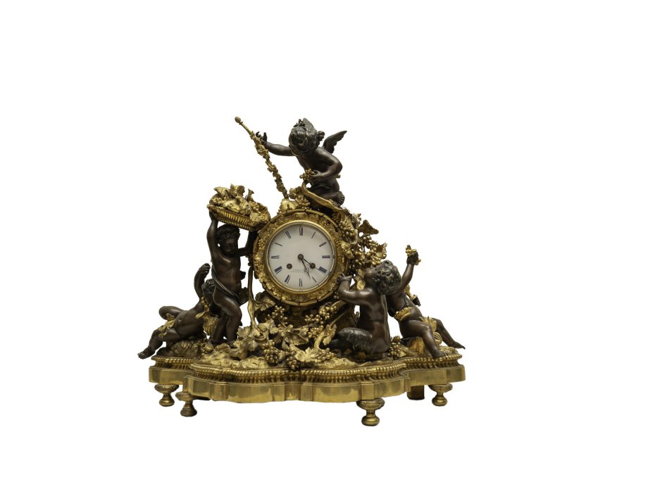 Часы каминные h. Moser Cie Антикварные