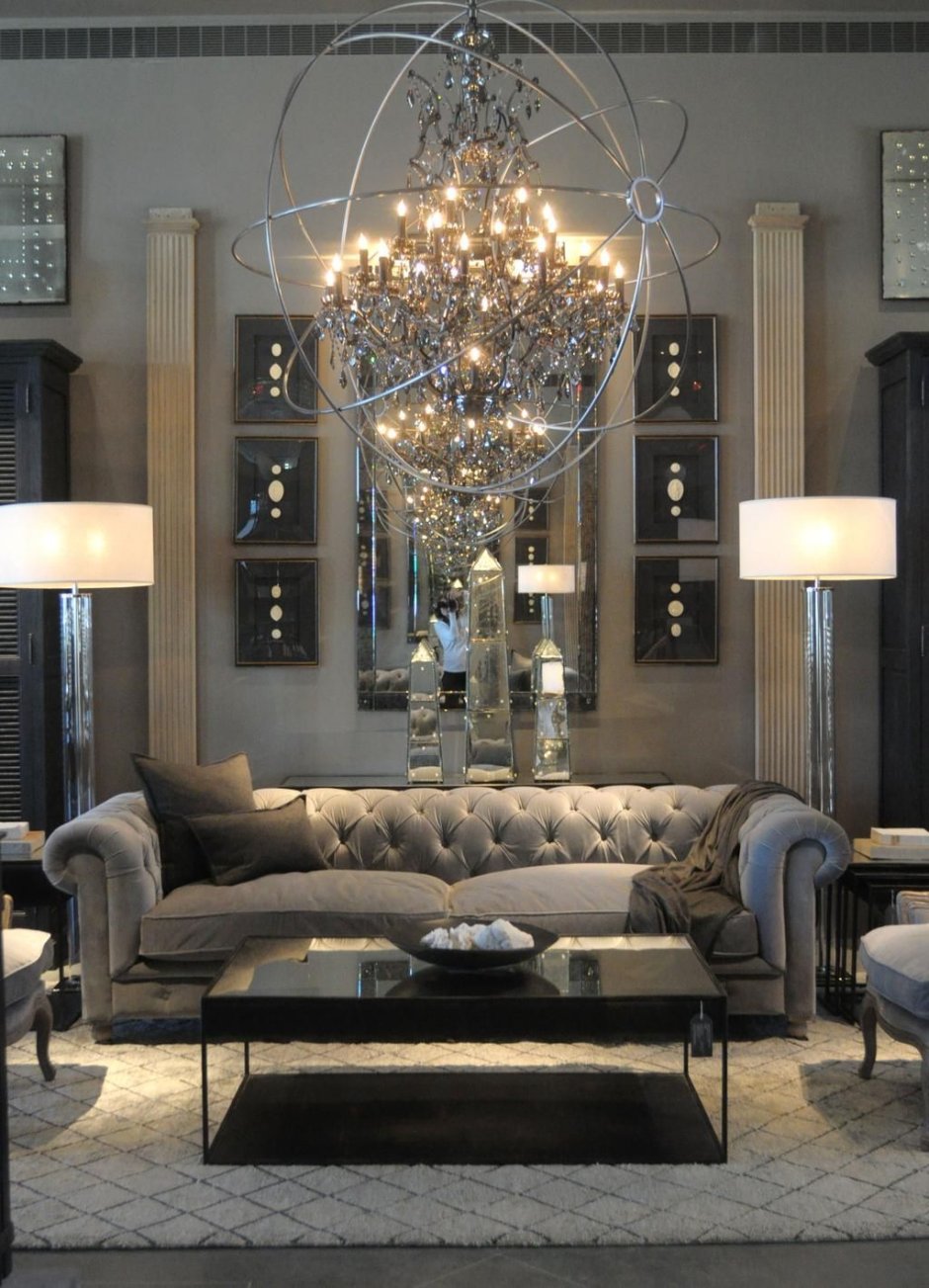 Restoration Hardware гостиная