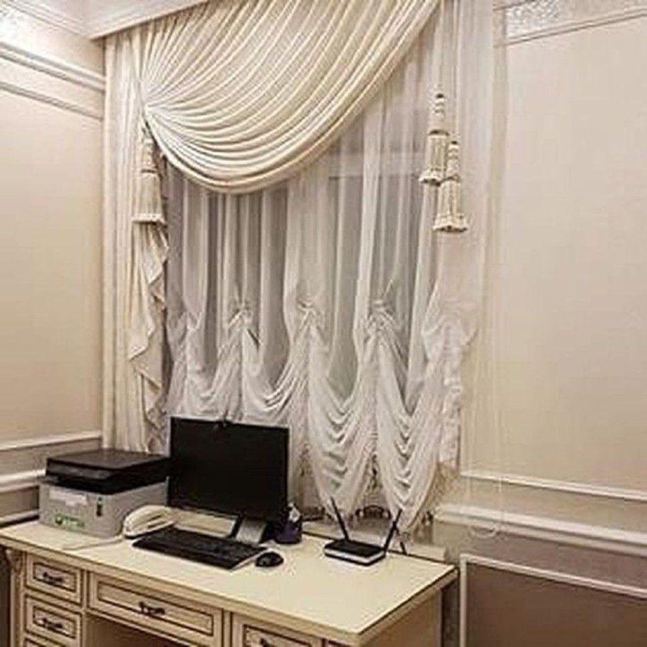 Шторы французские в классическом стиле