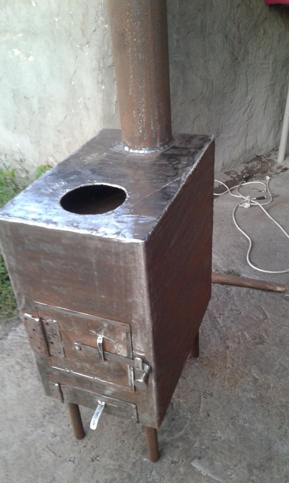 Печка буржуйка стальная