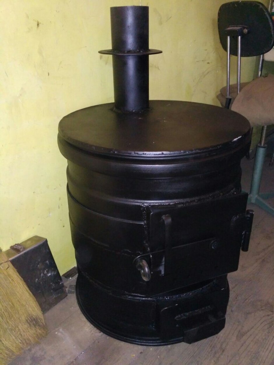 Банная печь из дисков т150