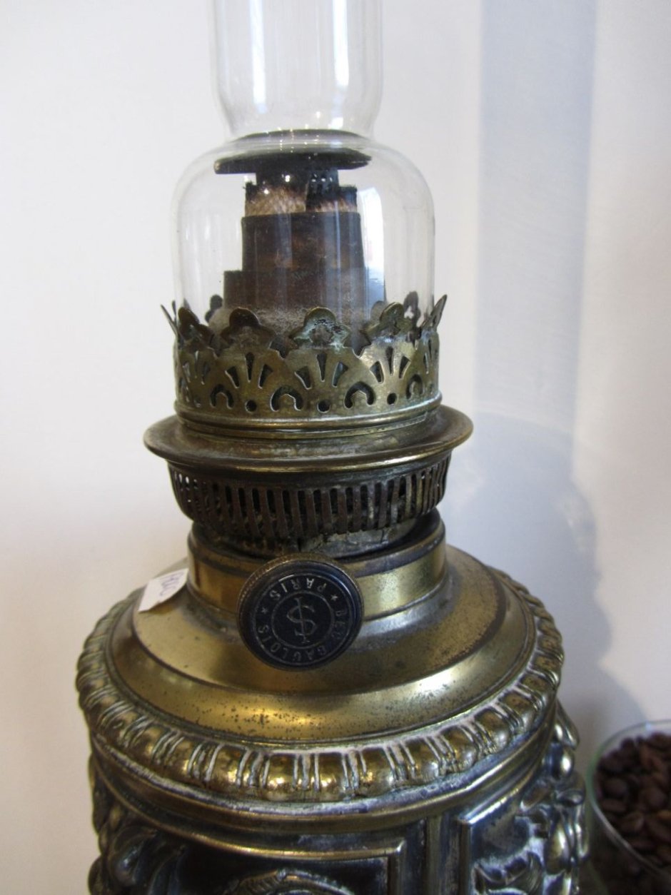 Серебряная керосиновая лампа Кубачи