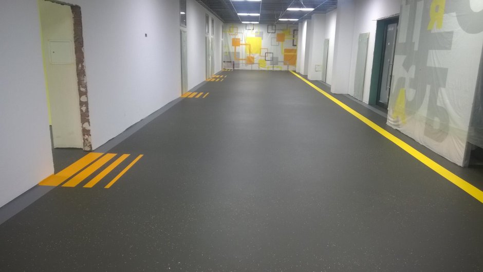 Полимерные полы в школе