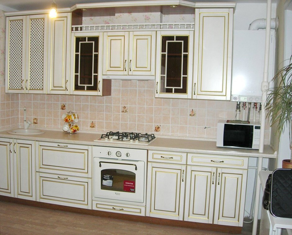 Кухни МДФ классика с патиной