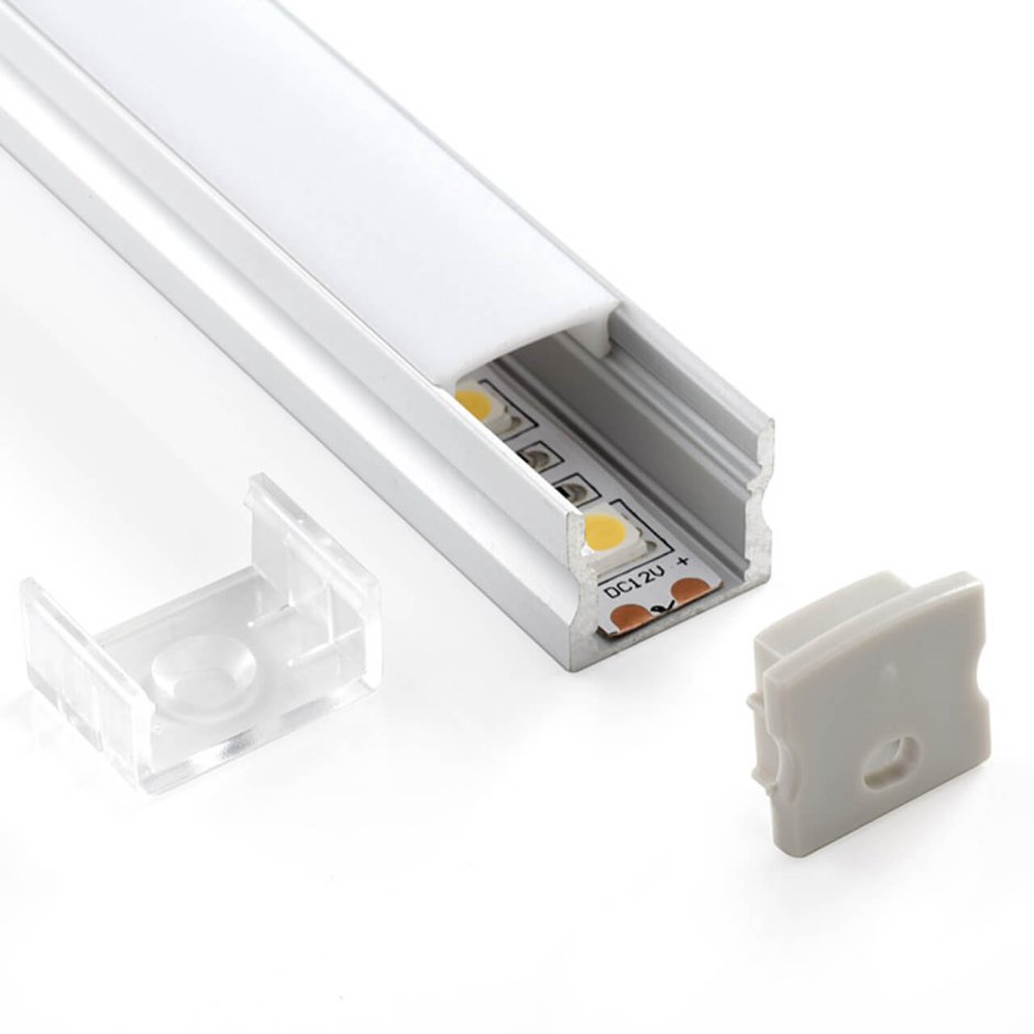 Накладной алюминиевый профиль для led ленты ll-2-alp010 под ленту до 10mm