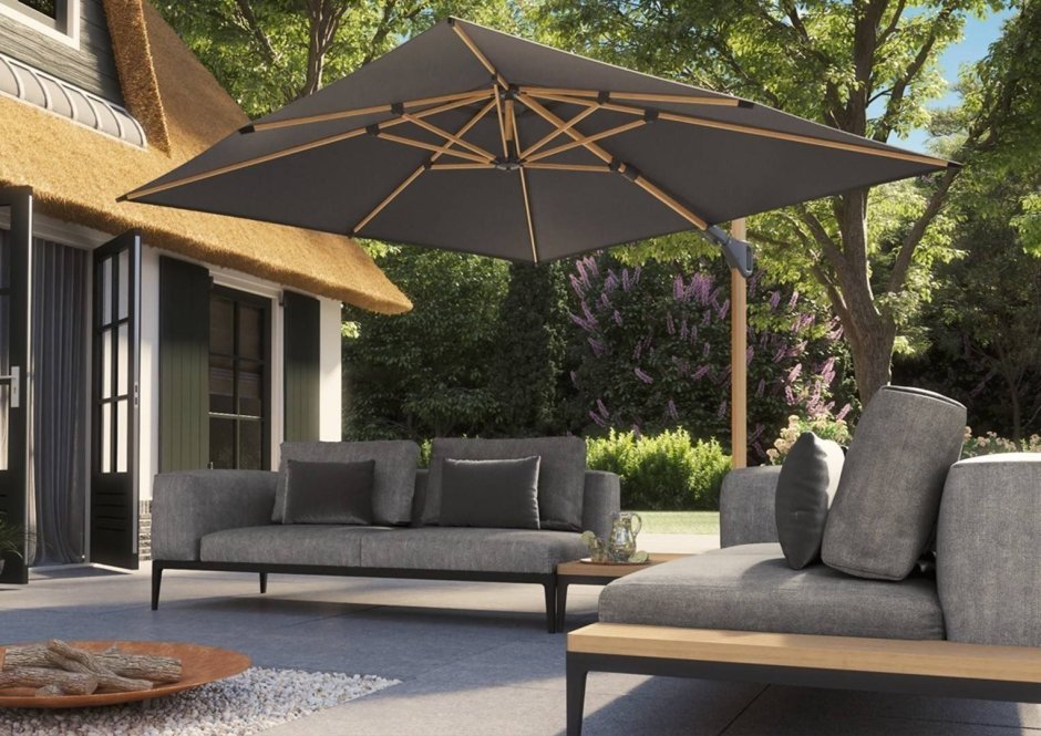 Садовая мебель с зонтом