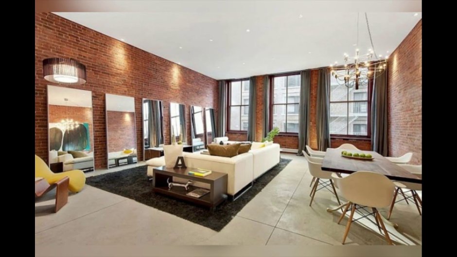 Натяжной потолок в стиле лофт