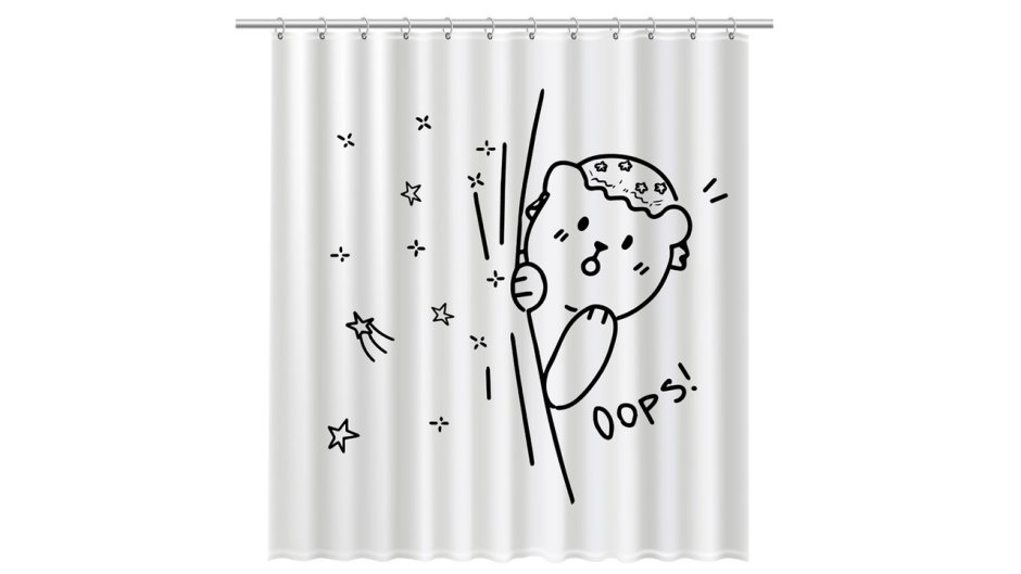 "Teddy oops" шторка для ванной FX-2505