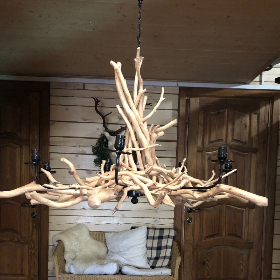 Светильник из коряги