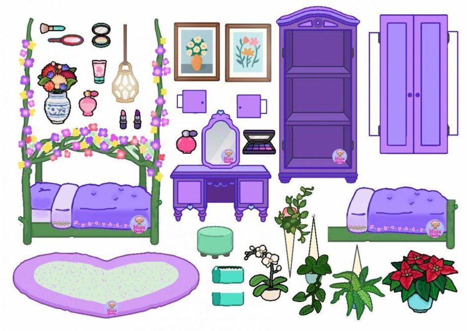 Toca boca paper House Doll