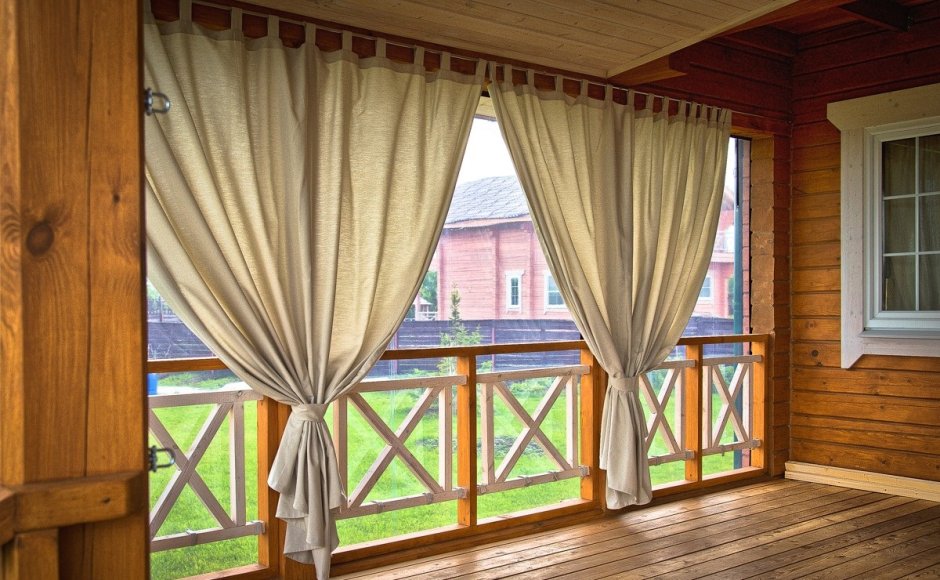 Шторы на веранду